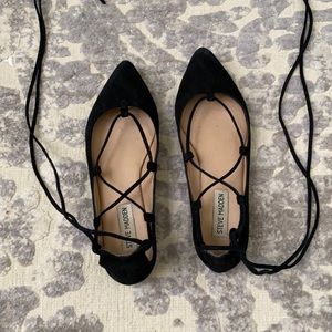 Steve Madden Lace-Up Pointed Flats